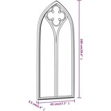  Ogledalo boja pijeska 100x45 cm željezno za unutarnju upotrebu | shoptok.hr