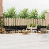  Set vanjskih sofa 7 kom. Bijela i crna | shoptok.hr