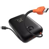 Veger prenosna baterija z vgrajenimi kabli 30000 mAh, črna | Shoptok.si