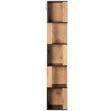 MID.YOU KOTNI REGAL 34/185/34 cm naravne barve, črna | Shoptok.si