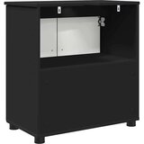 vidaXL kopalniška omarica z vrati črna 61 x 35 x 64 cm konstruiran les | Shoptok.si