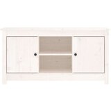 TV omarica bela 103x36,5x52 cm trdna borovina, (20731965) | Shoptok.si