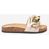 Resti Ladies' beige slippers with decoration at Fixci- Footwear | ePonuda.com