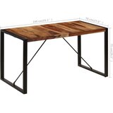  Blagovaonski stol od masivnog drva akacije 140 x 70 x 75 cm | shoptok.hr