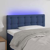  Posteljno vzglavje modro 100x5x78/88 cm blago, (20739157) | Shoptok.si
