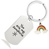 INF Obesek za ključe Rainbow CHW004 - Srebrn obesek za ključe, (22104596) | Shoptok.si