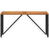 Vanjski stol Crna 80 x 40 x 40 cm Čelik i Poli Ratan | shoptok.hr