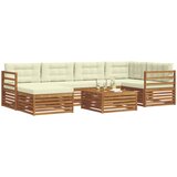  Set vanjskih sofa 7 kom. Prirodna i krem | shoptok.hr