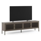 Marckeric Siva kovinska TV omarica 160x50x35 cm Fayna – | Shoptok.si