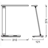 Osram LED prigušiva stona lampa OFFICE LINE LED/17W/230V bela | Eponuda.com