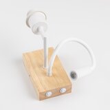  Brilagi - LED zidna lampa NUBILA WOOD 1xE27/25W/230V + LED/3W hrast/bela/sv. siva | Eponuda.com