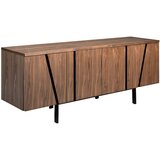 Angel Cerdá Orehova in črna jeklena kredenca, (20571192) | Shoptok.si