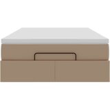 vidaXL Okvir kreveta s madraca cappuccina 120x190 cm od umjetne kože | shoptok.hr