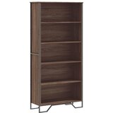 Maison Chic Knjižna omara - Knjižni regal rjavi hrast 80x31x169 cm inženirski les, (21726351) | Shoptok.si
