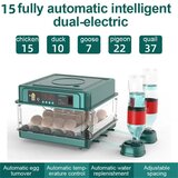 SupplySwap Avtomatski inkubator za jajca, zasnova tipa predal, avtomatsko dopolnjevanje vode, 15 jajc EU vtič 220v, (5000239113) | Shoptok.si