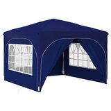 vidaXL Zložljivi šotor za zabave 290 x 290 x 245 cm Modra, (5000218855) | Shoptok.si