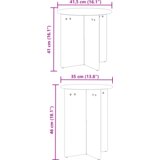  Set stolića za kavu 2 pcs Smeđa 41.5 x 41.5 x 41 cm | shoptok.hr