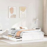 vidaXL Okvir kreveta bez madraca bijeli 140x200 cm od masivne borovine | shoptok.hr