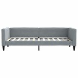  Dnevni krevet s madracem svjetlosivi 80 x 200 cm od tkanine | shoptok.hr