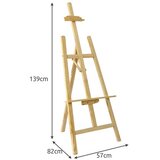Maaleo drveni slikarski štafelaj sklopivi, 139 cm | shoptok.hr