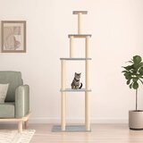  Penjalica za mačke sa stupovima za grebanje svjetlosiva 183 cm | shoptok.hr