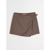 Sinsay Karirane skort hlače s dodatkom viskoze | shoptok.hr