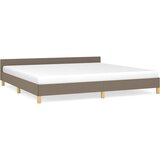  Okvir za krevet bez madraca smeđesivi 200x200 cm od tkanine | shoptok.hr