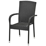  Stacking chair haldbjerg steel/petan crna ( 3700116 ) Cene'.'