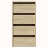 vidaXL Kutna komoda s ladicama boja hrasta sonome 40x41x76 cm drveni | shoptok.hr
