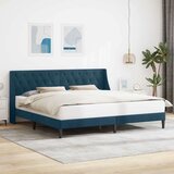  Okvir za krevet s uzglavljem Plava 180 x 200 cm Baršun - Plava 180 x 200 cm | shoptok.hr