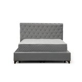 Hanah home deluxe set 150 x 200 grey dvostruki dušek, baza i uzglavlje