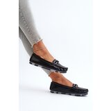 S. BARSKI Women's Black Leather Moccasins with Ornament S.Barski LR339 | ePonuda.com