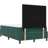  Postelja z vzmetnico Temno zelena 120 x 200 cm Žamet, (5000126312) | Shoptok.si