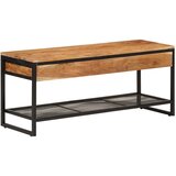  Klupa za cipele 110x35x45 cm od masivnog drva bagrema i željeza | shoptok.hr