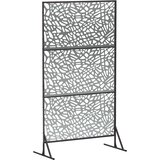  Zaslon za privatnost 100 x 50 x 180 cm Pocinčani čelik Srebrna Slike
