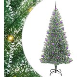vidaXL Umjetno božično drevo s snežno obloženimi vejicami in LED lučko | Shoptok.si