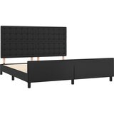  Okvir za krevet s uzglavljem crni 160x200 cm od umjetne kože | shoptok.hr