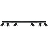 Nice Lamps Črn stropni reflektor Sollux Etna 6L Cene