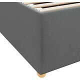  Okvir kreveta s madracem Ostalo Tamno siva 200 x 200 cm tkanina | shoptok.hr