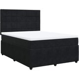  Krevet s oprugama i madracem crni 140x200 cm baršunasti | shoptok.hr