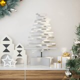 vidaXL Drveno božićno drvce za ukrašavanje bijelo 60 cm puno drvo Bor | shoptok.hr