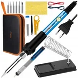 xl set 60W nastavljiv električni ročni spajkalnik do 450°C v torbi 00019358