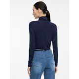 Orsay Navy Blue Women's T-Shirt with Turtleneck - Women's | Shoptok.si