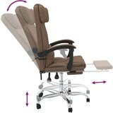  Masažni uredski naslonjač od tkanine smeđi | shoptok.hr
