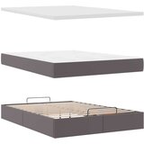  Otomanski krevet s madracima i LED sivi 140x190cm umjetna koža | shoptok.hr