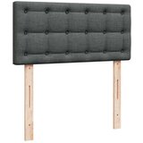 vidaXL Box spring postelja z vzmetnico temno siva 80x200 cm blago | Shoptok.si