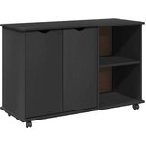  Mobilni ormar Siva 100 x 39 x 65 5 cm Čvrsto borovo drvo - Siva | shoptok.hr