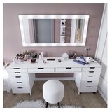 Hanah home Stol za šminkanje Duru 1600-55, 200x77.4x55 cm, Bijela | Eponuda.ba