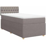  Krevet s oprugama i madracem smeđesivi 100 x 200 cm od tkanine | shoptok.hr