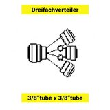 ich-zapfe Trodelni razdelilec cevi 3/8 Push-fit, kemično odporen, brez orodja, (5000216166) | Shoptok.si